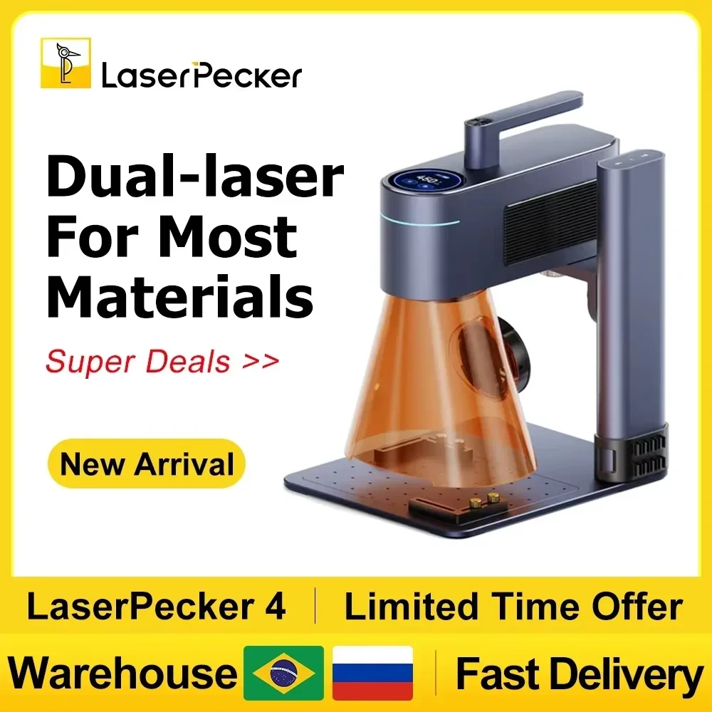 Fiber Laser Marking Machine 30W - LASERPECKER 4 LP4 lasergraveermachine voor alle